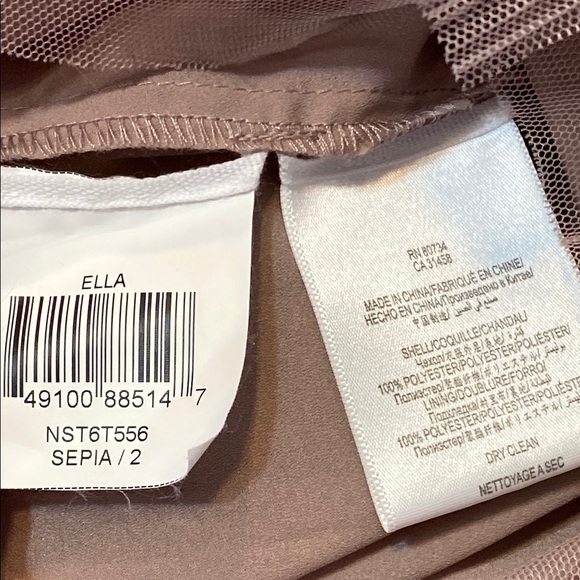 BCBGMaxAzria Ella One-Shoulder Bodycon Dress in Sepia - Picture 6 of 8